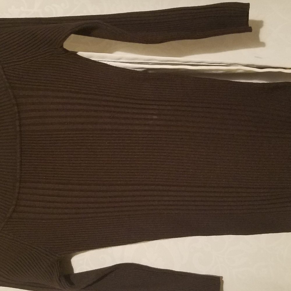 Women's Ribbed Brown Top